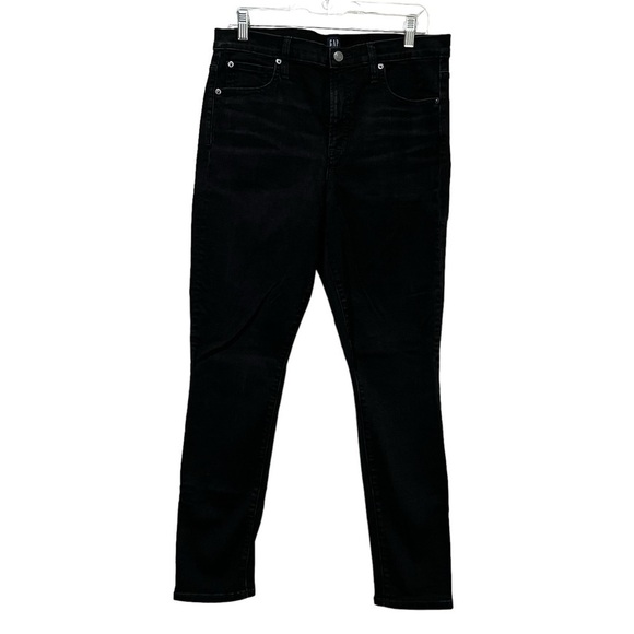 Gap 14 Black True Skinny Denim Jeans R10 - Picture 1 of 5